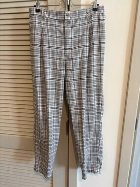 Hollister Women’s  Black & White Plaid Dress Pants *Sz. Large